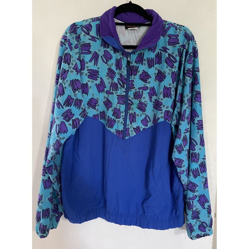 NASHBAR Aztec Synchilla Snap-T Pullover Fleece Jacket Girl's Size L
